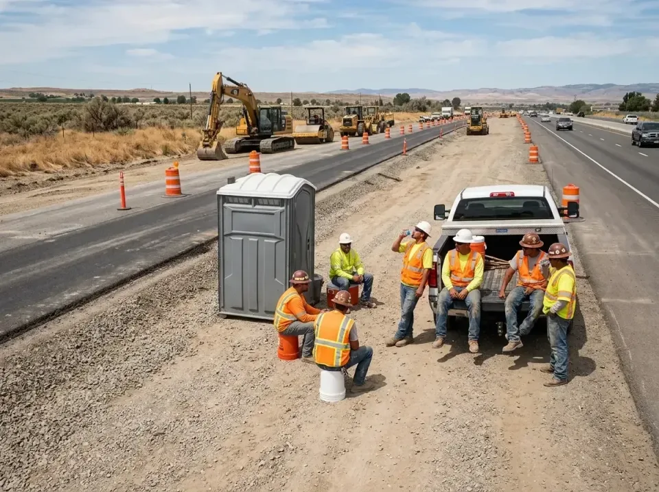 highway-road-construction-crew-007 — frequently asked questions, Porta Potty and Restroom Rentals in La Pine, OR